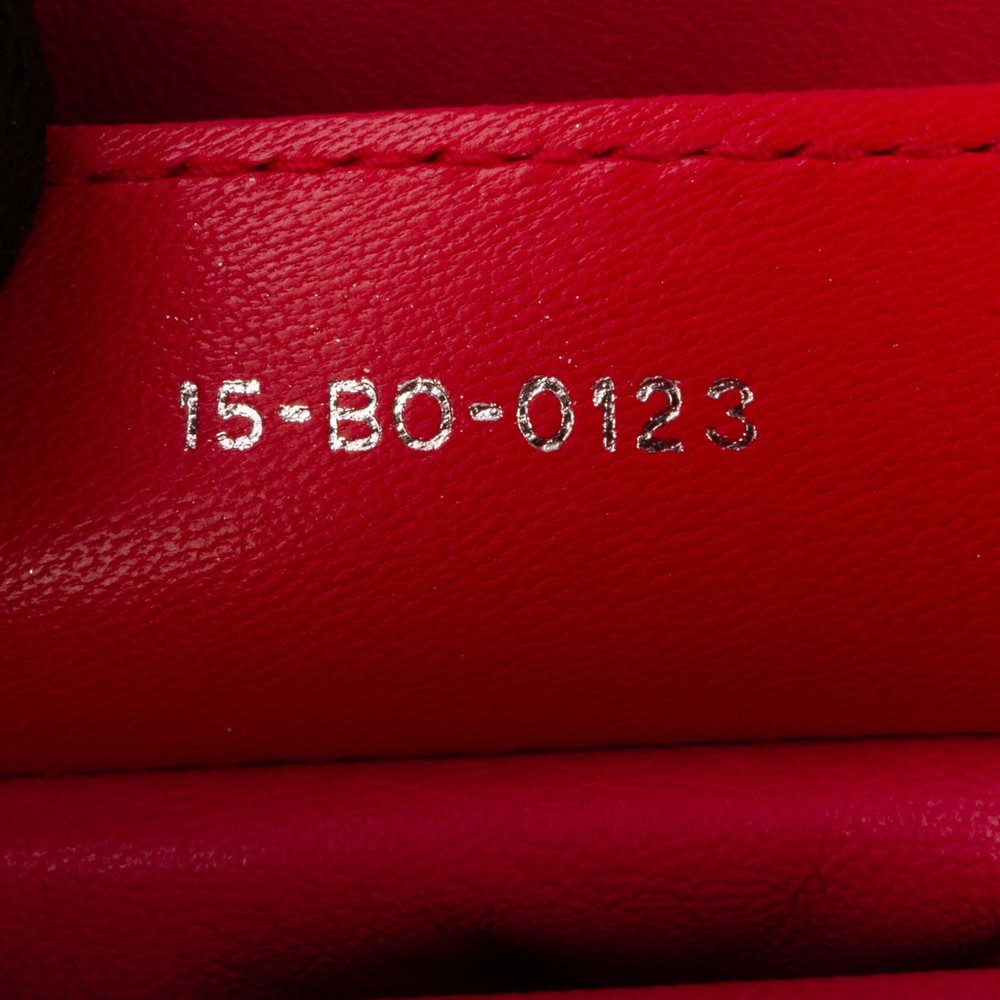Pre-Loved Dior Medium Bicolor Lambskin Cannage Lady Dior - Picture 6 of 12